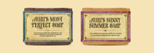 Black Phoenix Trading Post and Villainess Soaps Soap Label Design, Patrick Rothfuss Soaps