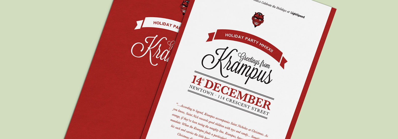 Krampus Holiday Party Invitation Design