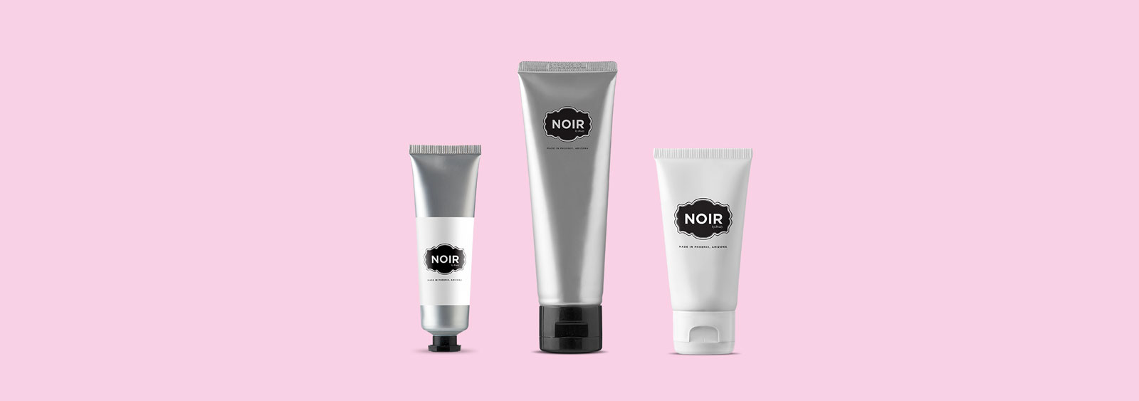 Brand and identity design for Noir by Brady, by Noisy Ghost Co.
