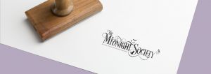 The Midnight Society logotype and identity design by Noisy Ghost Co.