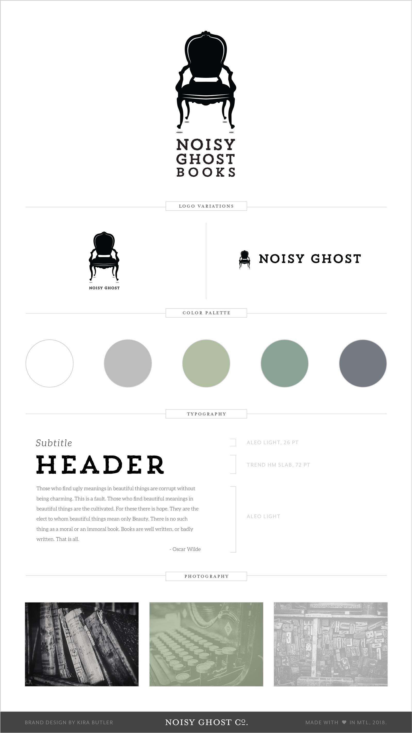 Noisy Ghost Books Brand Design