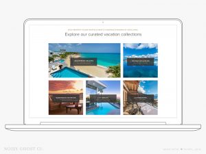 Luxury Retreats W3 travel website design by Noisy Ghost Co.