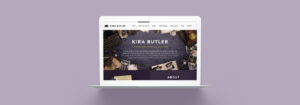 KiraButler.com website designed by Noisy Ghost Co.