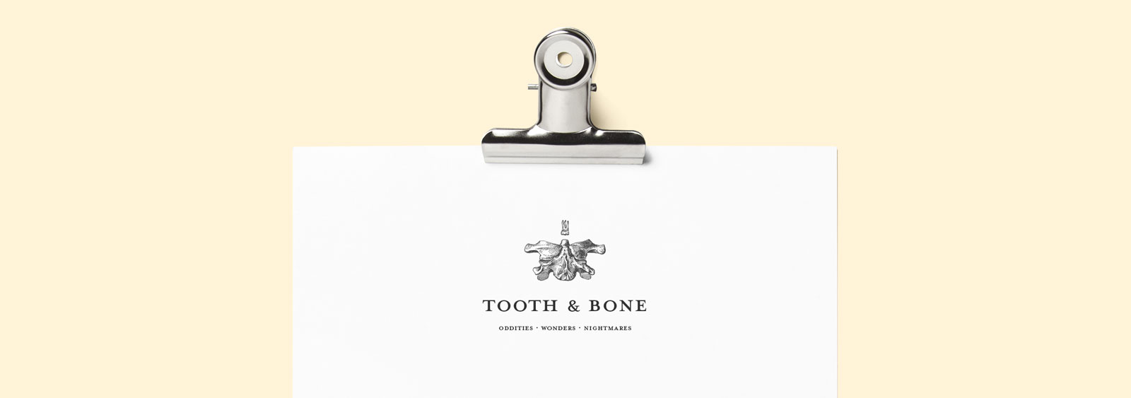 Tooth & Bone identity design by Noisy Ghost Co.