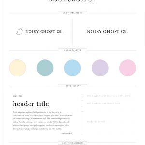 Noisy Ghost Co. Brand and Style Guide