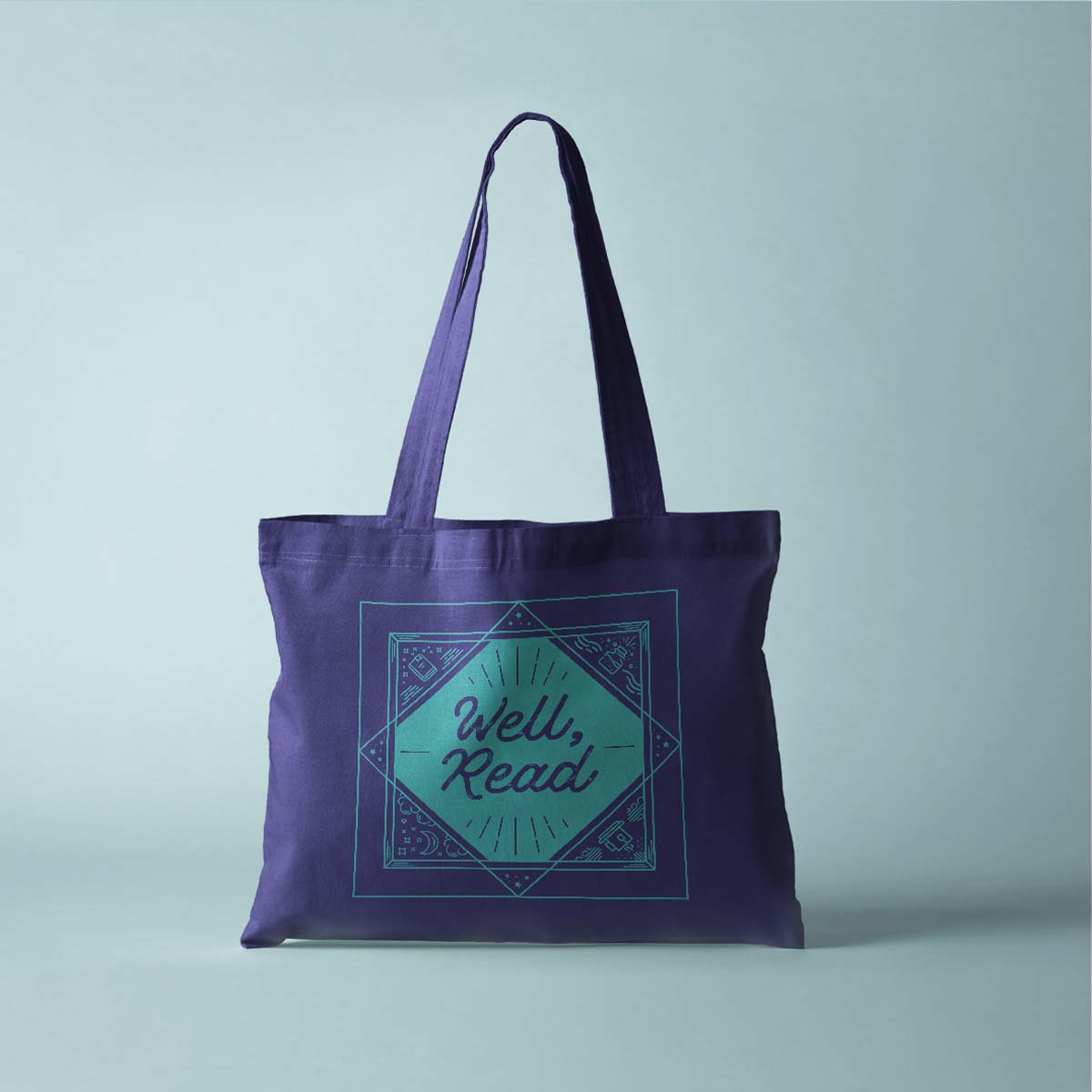 Graphic Design for Ackerly Green Publishing: Well, read Tote Bag