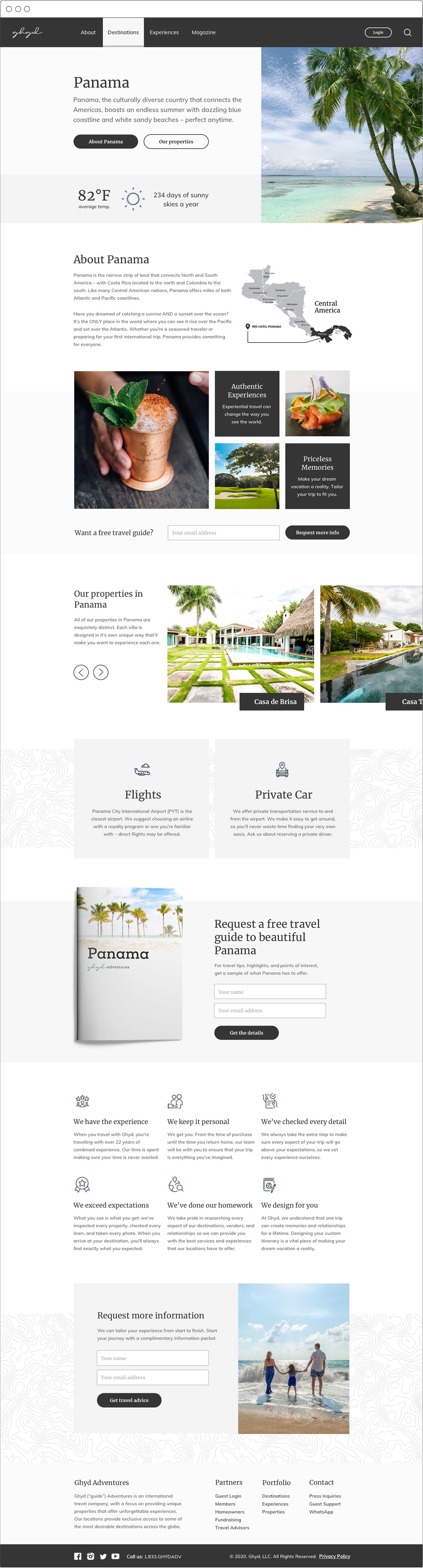 Ghyd Adventures Luxury Travel Website designed by Noisy Ghost Co.